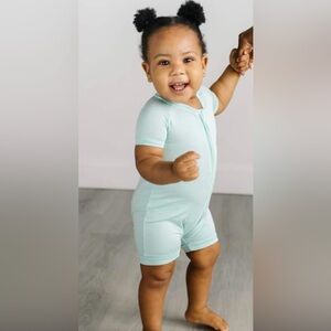 NWT Little Sleepies Aquamarine Shorty Romper. Size 2T.